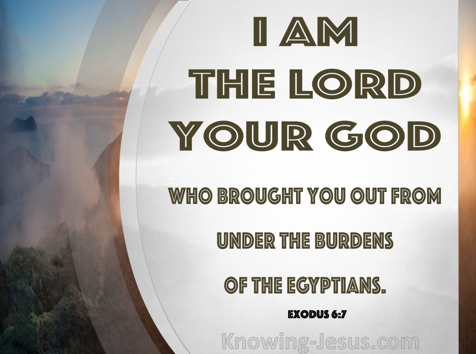 What Does Exodus 6 7 Mean 